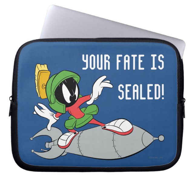 Protection Pour Ordinateur Portable MARVIN MARTIAN™ Riding Rocket (Devant)