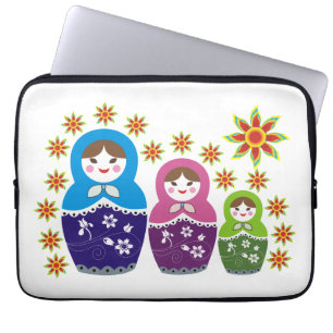 Protection Pour Ordinateur Portable Matryoshka Poupées russes & tournesols personnalis