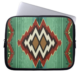 Protection Pour Ordinateur Portable Mexique Aztec Imprimer Vecteur Vert
