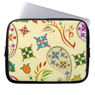 Protection Pour Ordinateur Portable Modèle Floral moderne coloré