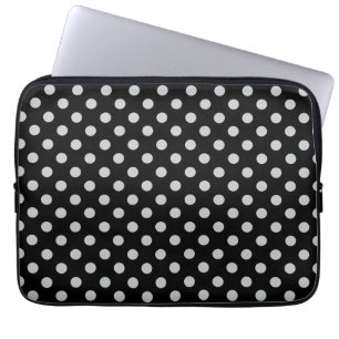 Protection Pour Ordinateur Portable Modifier Pois gris N'importe quelle couleur Clique