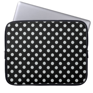Protection Pour Ordinateur Portable Modifier Pois gris N'importe quelle couleur Clique