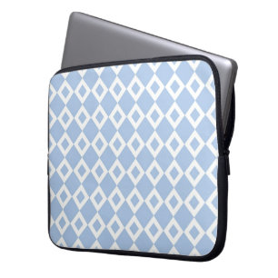 Protection Pour Ordinateur Portable Motif bleu clair et diamant blanc