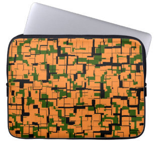 Protection Pour Ordinateur Portable Motif Caméra numérique noir vert jaune