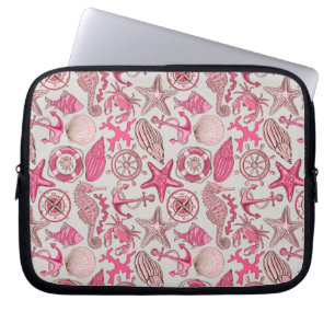Protection Pour Ordinateur Portable Motif de mer rose