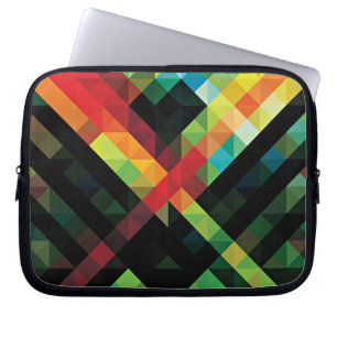 Protection Pour Ordinateur Portable Motif de mosaïque géométrique coloré