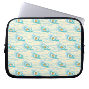 Protection Pour Ordinateur Portable Motif de vagues mou
