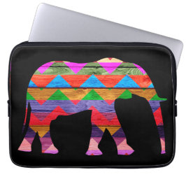Protection Pour Ordinateur Portable Motif d'éléphant de Chevron