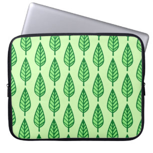 Protection Pour Ordinateur Portable Motif en feuille de hêtre - nuances vertes