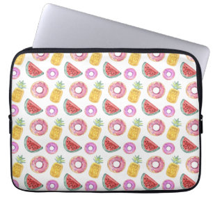 Protection Pour Ordinateur Portable Motif en pastel de flotteur de piscine d'aquarelle
