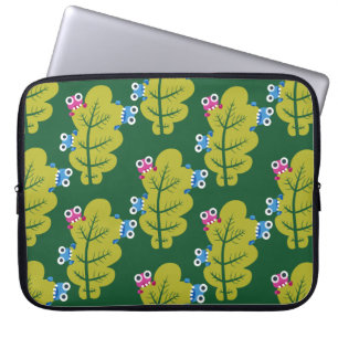 Protection Pour Ordinateur Portable Motif Feuille vert mignon