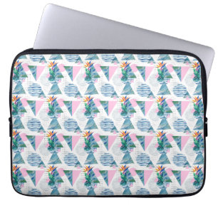 Protection Pour Ordinateur Portable Motif géométrique tropical