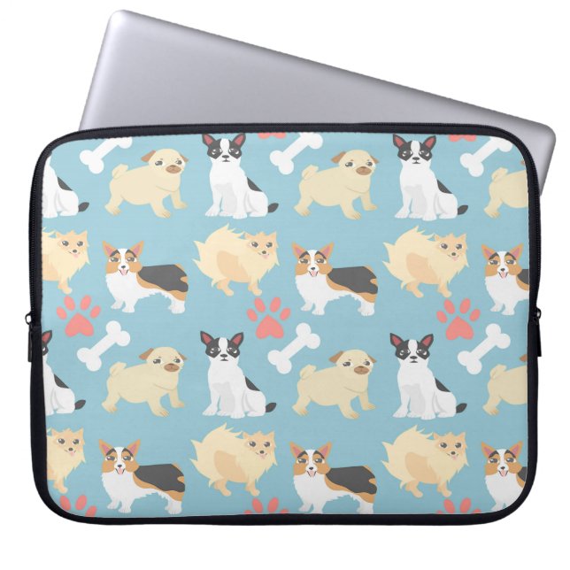 Protection Pour Ordinateur Portable Motif mignon de chien (Devant)