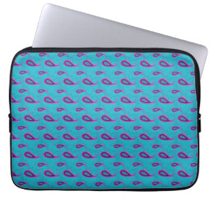 Protection Pour Ordinateur Portable Motif Peacock et Magenta Paisley
