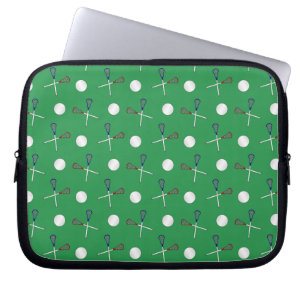 Protection Pour Ordinateur Portable Motif vert de lacrosse