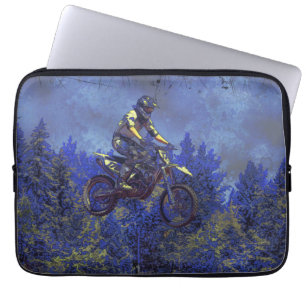 Protection Pour Ordinateur Portable Motocross Dirt-Bike Champion Racer