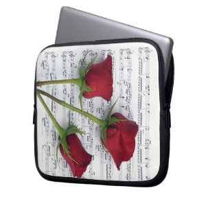 Protection Pour Ordinateur Portable Musique des roses
