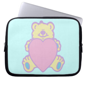 Protection Pour Ordinateur Portable Nounours en peluche cœur d'amour