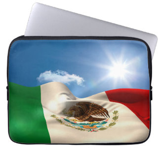 Protection Pour Ordinateur Portable Ondulation de drapeau du Mexique produite par