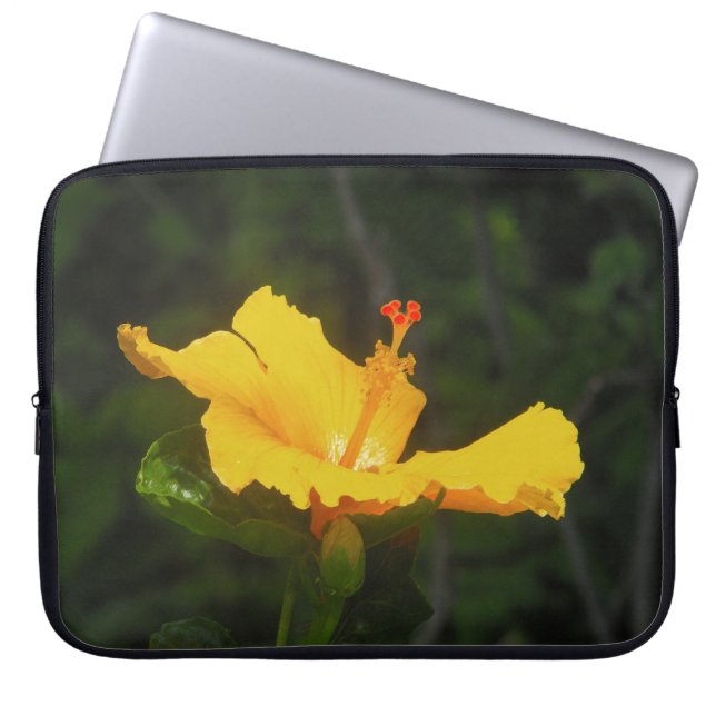 Protection Pour Ordinateur Portable Orange Hibiscus (Devant)