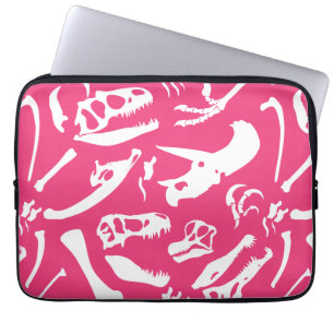 Protection Pour Ordinateur Portable Os de dinosaure (rose)