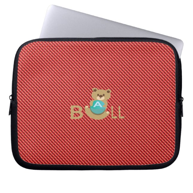 Protection Pour Ordinateur Portable Ours de balle (Devant)