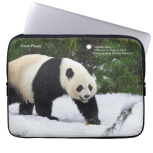 Protection Pour Ordinateur Portable Pandas géants de Smithsonien   dans la neige
