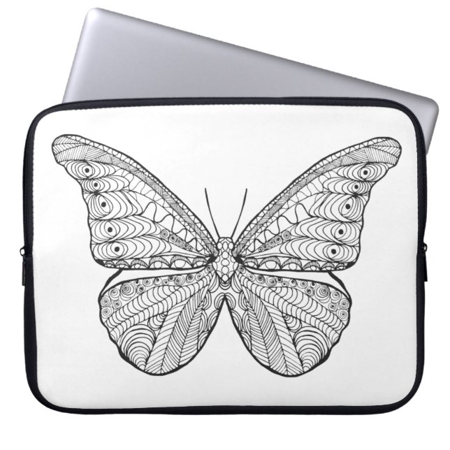 Protection Pour Ordinateur Portable Papillon inspiré (Devant)