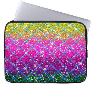 Protection Pour Ordinateur Portable Parties scintillant pourpre Snakeskin