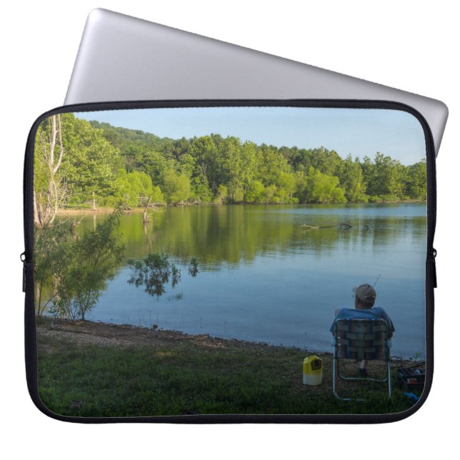 Protection Pour Ordinateur Portable Pêche Au Matin (Devant)