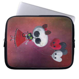 Protection Pour Ordinateur Portable Petite Mlle Death Valentine Girl