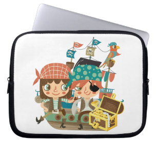 Protection Pour Ordinateur Portable Pirates avec le trésor