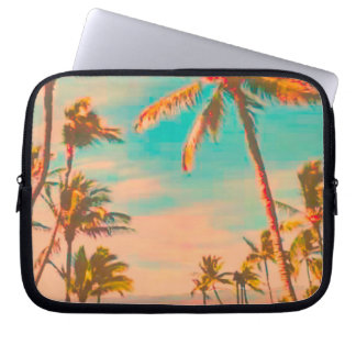 Protection Pour Ordinateur Portable Plage hawaïenne vintage de Pix-Dezines