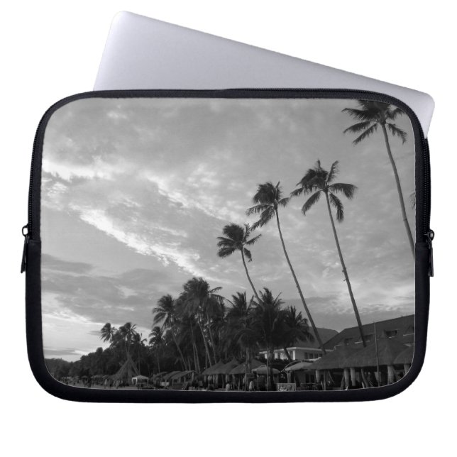 Protection Pour Ordinateur Portable plams gris (Devant)