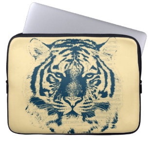 Protection Pour Ordinateur Portable Plan rapproché 4 de visage de tigre