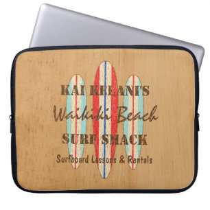 Protection Pour Ordinateur Portable Planches de surf de Hawaïen de monogramme de