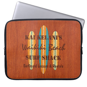 Protection Pour Ordinateur Portable Planches de surf de Hawaïen de monogramme de