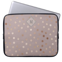 Points chatoyants Motif avec votre Monogramme