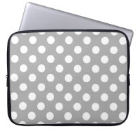 Pois blancs sur gris