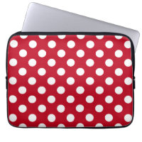 Pois blancs sur rouge