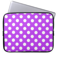 Pois blancs sur violet clair