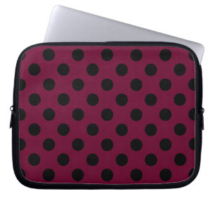 Protection Pour Ordinateur Portable Pois noirs en Bourgogne
