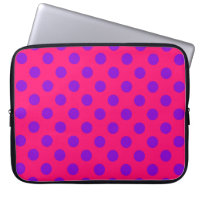 Pois violets sur cerise