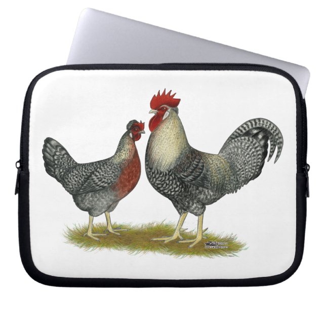 Protection Pour Ordinateur Portable Poulets Legbar à la crème (Devant)