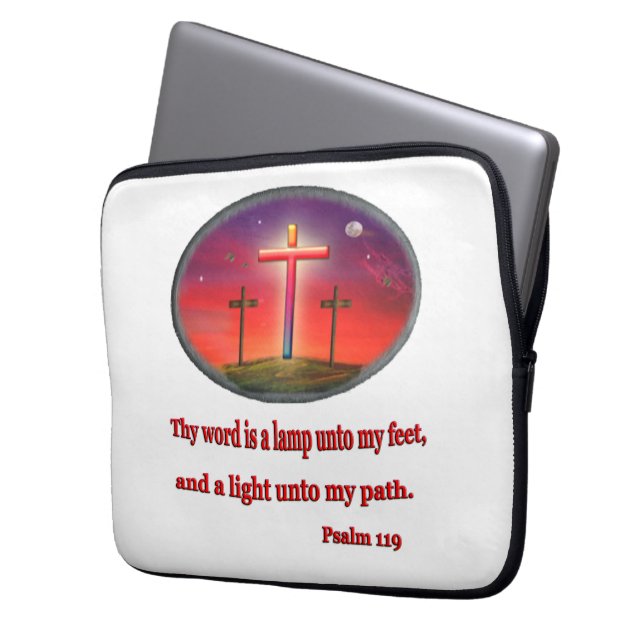 Protection Pour Ordinateur Portable psalm 119 marchandise (devant gauche)