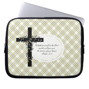 Protection Pour Ordinateur Portable Psalm 37:4 Portable ou Manche de Porte-Ordinateur