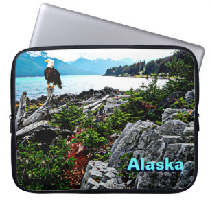 Protection Pour Ordinateur Portable Pygargue à tête blanche sur la côte de l'Alaska