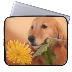 Protection Pour Ordinateur Portable Retriever Doré Avec Manche Ordinateur Portable Fle