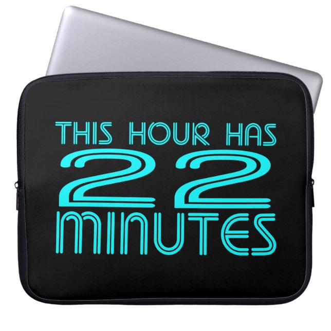 Protection Pour Ordinateur Portable Rétro - 22 minutes (Devant)