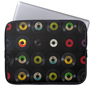 Protection Pour Ordinateur Portable Rétros 45 disques vinyle vintages